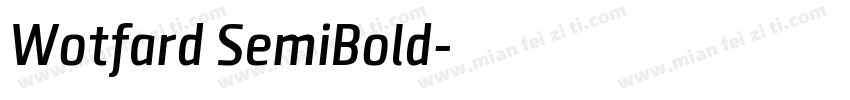 Wotfard SemiBold字体转换